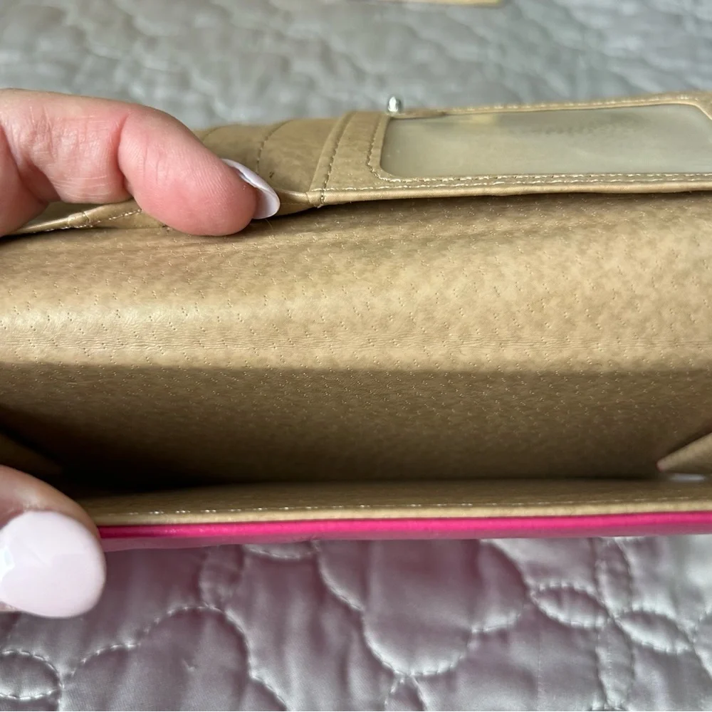 Vibrant Pink Wristlet Cell Phone Holder and Credit Cards Holder